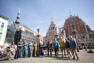 Gemeinsames Singen der Vokalensembles