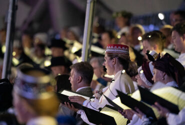 Chorkonzert zu Ehren der 150-jährigen Liederfesttradition. „Dirigent“